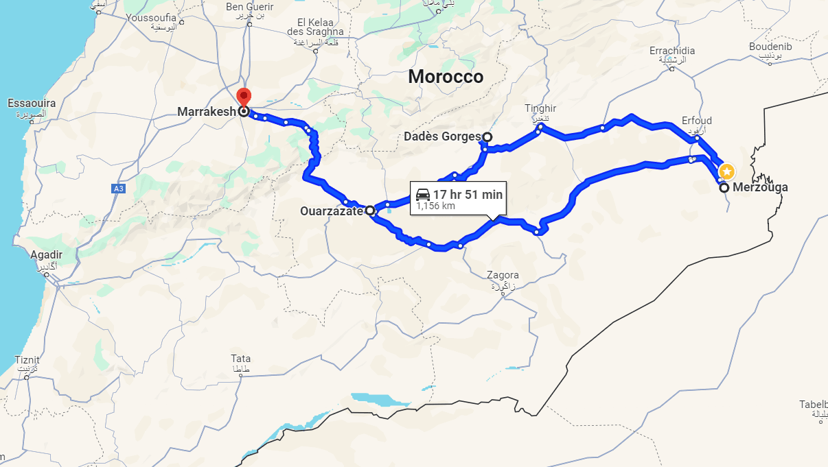 3 Days Tour Marrakech to Merzouga Desert 3 Days Tour Marrakech to Merzouga Desert