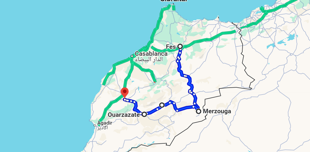 4 Days tour from Fes to Marrakech 4 Days tour from Fes to Marrakech