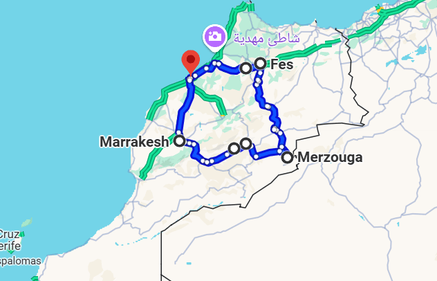 7 days desert tour from Casablanca