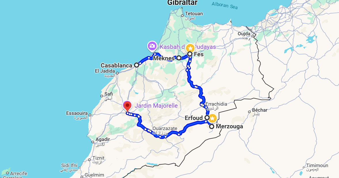 8 Days tour from Casablanca 8 Days tour from Casablanca