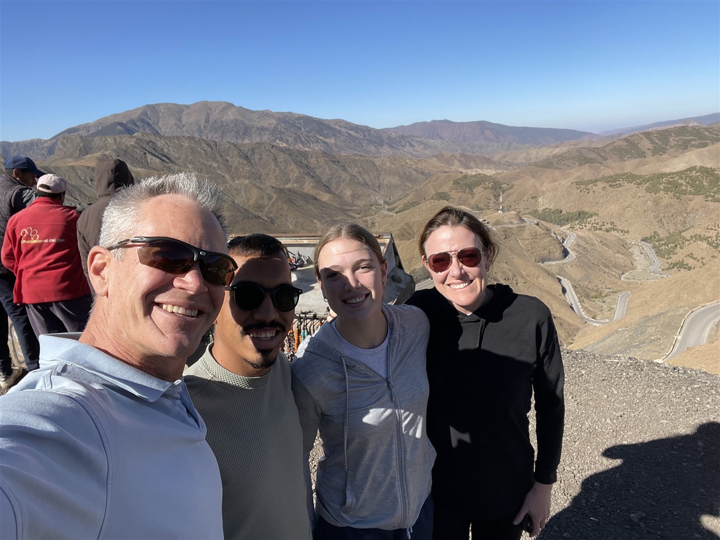The Morocco Shining Tours team with travellers in the High Atlas